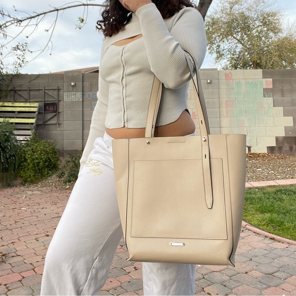 Large leather REBECCA MINKOFF tote